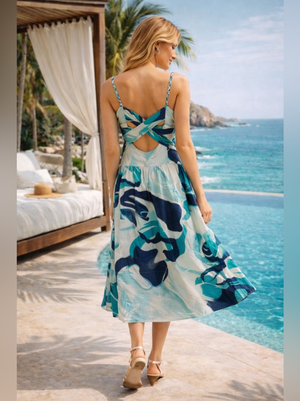 Christian LaCroix Linen Sundress NWOT - Picture 2 of 6